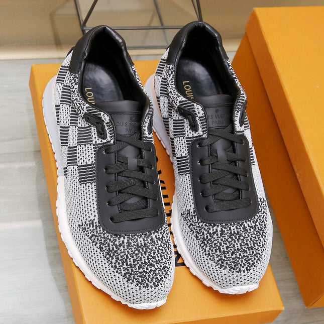 LV CLASSIC SNEAKER IN GREY MIX BLACK LUMINOUS KNIT