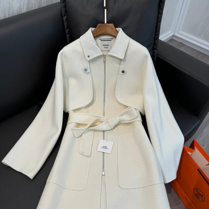 HERMES 25S MID-LENGTH CASHMERE COAT 284