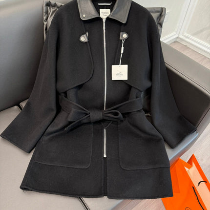HERMES 25S MID-LENGTH CASHMERE COAT 283