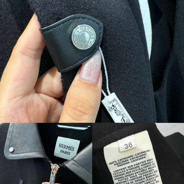 HERMES 25S MID-LENGTH CASHMERE COAT 283