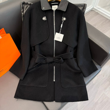 HERMES 25S MID-LENGTH CASHMERE COAT 283