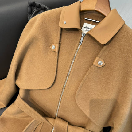 HERMES 25S MID-LENGTH CASHMERE COAT 285