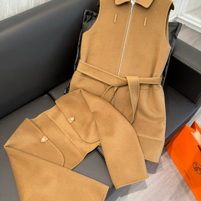 HERMES 25S MID-LENGTH CASHMERE COAT 285