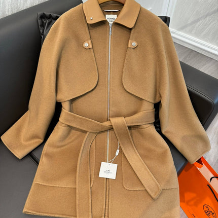HERMES 25S MID-LENGTH CASHMERE COAT 285
