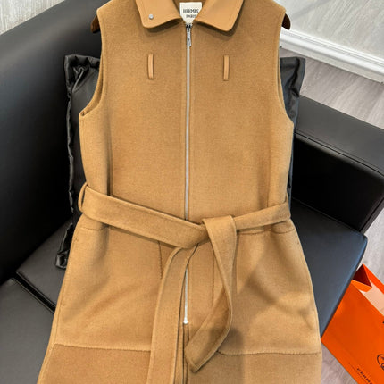 HERMES 25S MID-LENGTH CASHMERE COAT 285