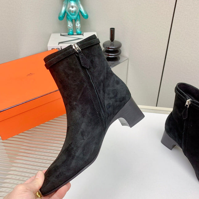 WOMEN'S NEO ANKLE BOOT IN BLACK SUEDE