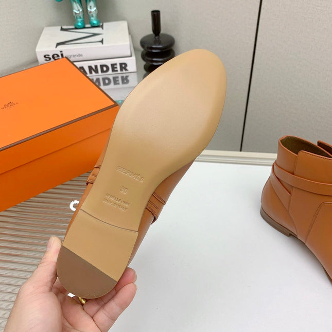 WOMEN'S NEO ANKLE BOOT IN BRONZE BROWN CALFSKIN