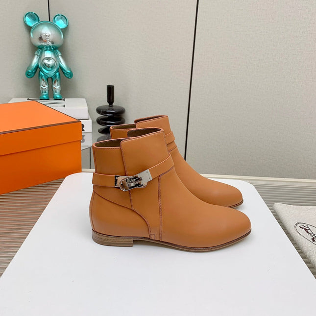 WOMEN'S NEO ANKLE BOOT IN BRONZE BROWN CALFSKIN