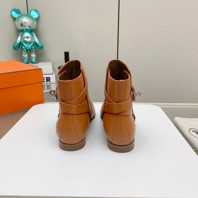 WOMEN'S NEO ANKLE BOOT IN BRONZE BROWN CALFSKIN