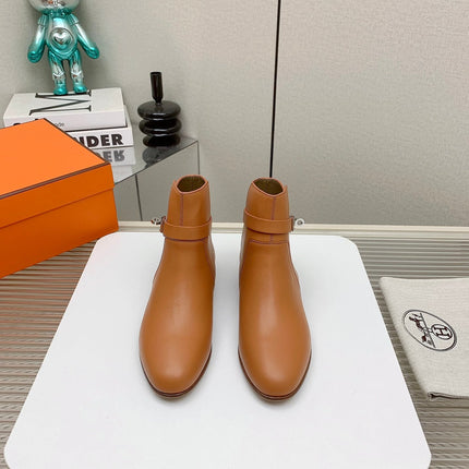 WOMEN'S NEO ANKLE BOOT IN BRONZE BROWN CALFSKIN