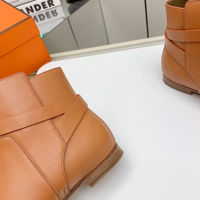 WOMEN'S NEO ANKLE BOOT IN BRONZE BROWN CALFSKIN