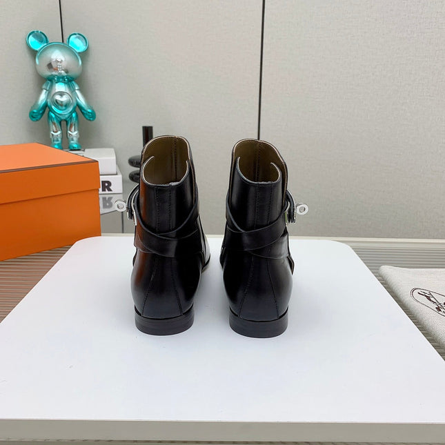 WOMEN'S NEO ANKLE BOOT IN BLACK CALFSKIN