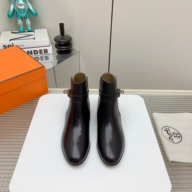 WOMEN'S NEO ANKLE BOOT IN BLACK CALFSKIN