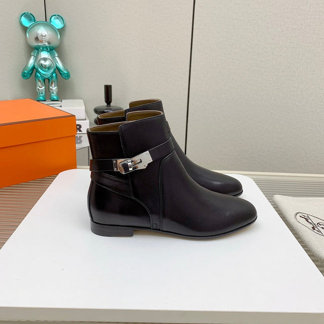 WOMEN'S NEO ANKLE BOOT IN BLACK CALFSKIN
