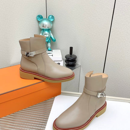 BOTINES HISTORY BOOTS IN DESERT BROWN CALFSKIN