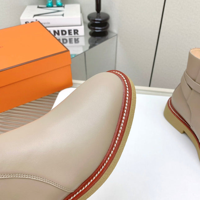 BOTINES HISTORY BOOTS IN DESERT BROWN CALFSKIN