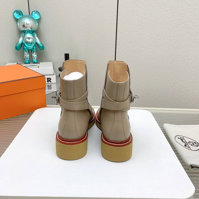 BOTINES HISTORY BOOTS IN DESERT BROWN CALFSKIN