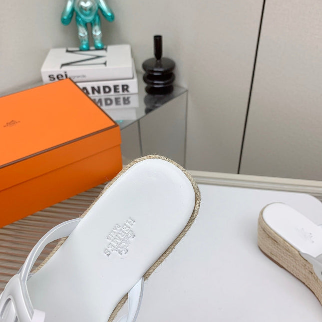 ITHEA 85 MM ESPADRILLE IN WHITE CALFSKIN