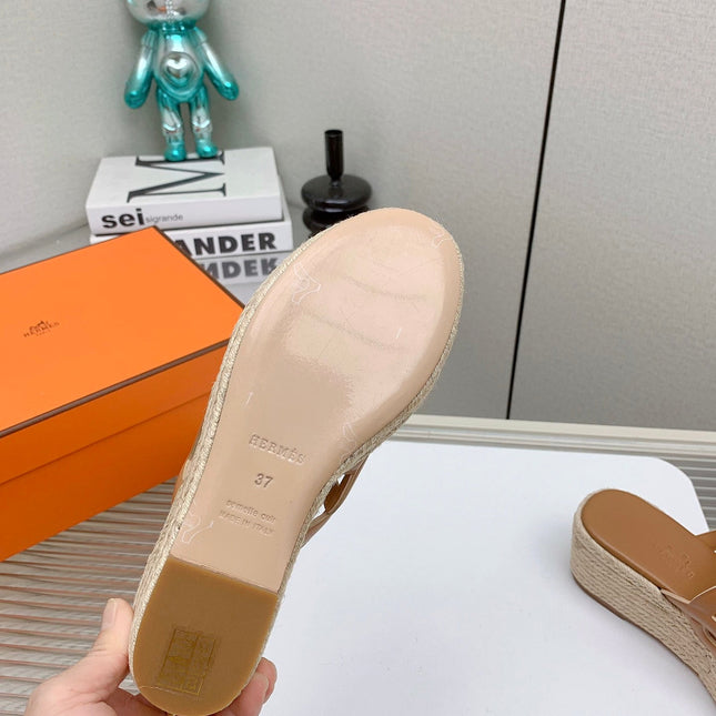 ITHEA 85 MM ESPADRILLE IN BRONZE BROWN CALFSKIN