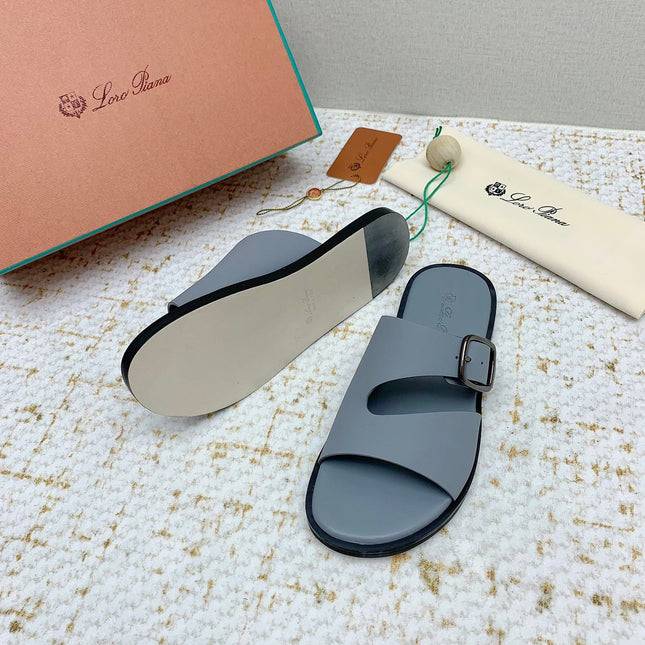 SANDALS IN GREY CALFSKIN