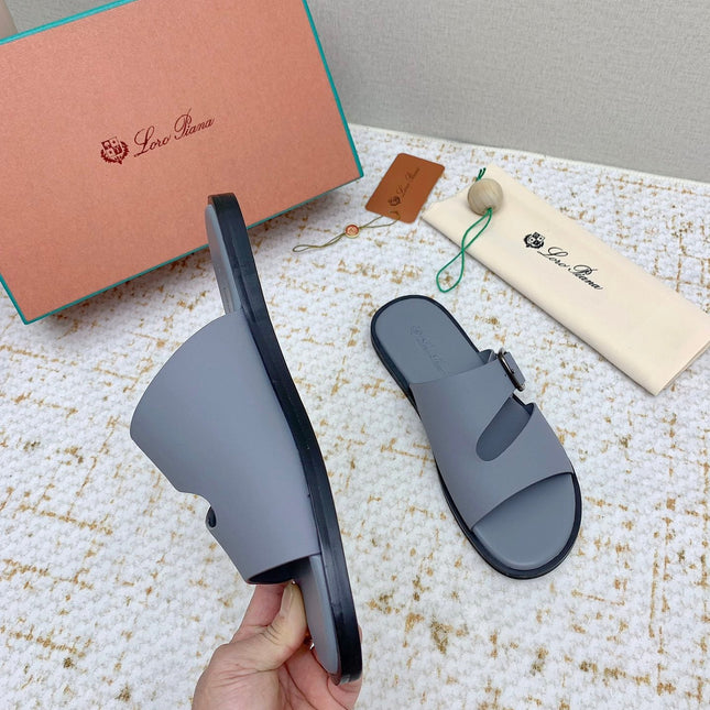 SANDALS IN GREY CALFSKIN