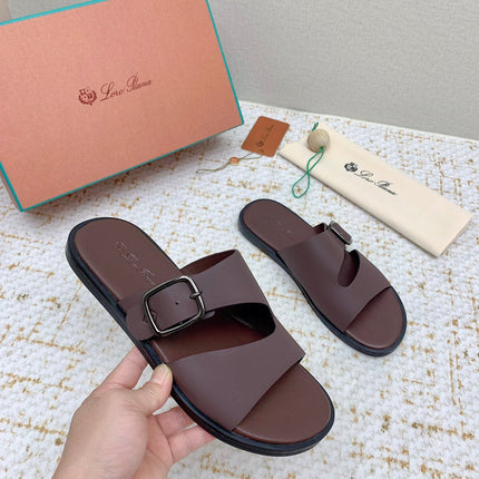 SANDALS IN BROWN CALFSKIN