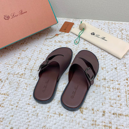SANDALS IN BROWN CALFSKIN