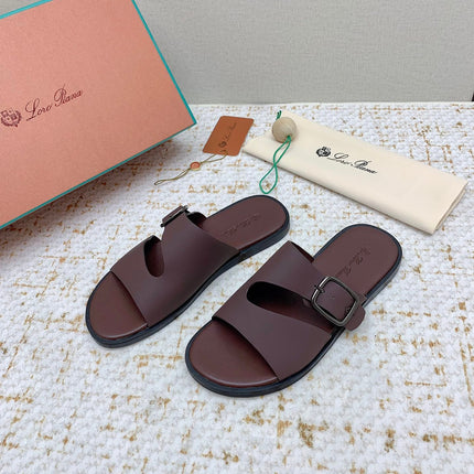SANDALS IN BROWN CALFSKIN