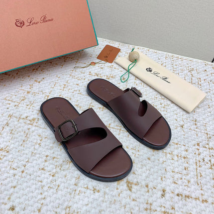 SANDALS IN BROWN CALFSKIN
