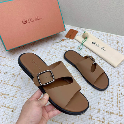 SANDALS IN LIGHT BROWN CALFSKIN
