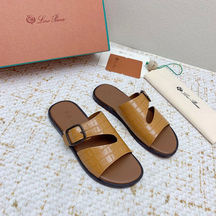 SANDALS IN LIGHT BROWN SNAKE EMBOSSED CALFSKIN