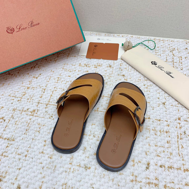 SANDALS IN LIGHT BROWN SNAKE EMBOSSED CALFSKIN