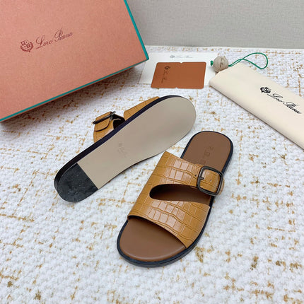 SANDALS IN LIGHT BROWN SNAKE EMBOSSED CALFSKIN