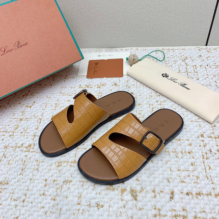 SANDALS IN LIGHT BROWN SNAKE EMBOSSED CALFSKIN