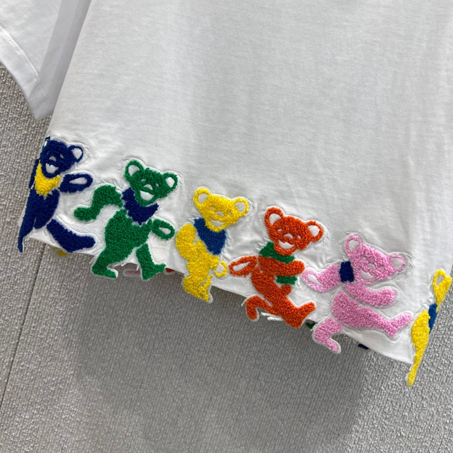 EMBROIDERED CROPTOP 25S IN COTTON 265653