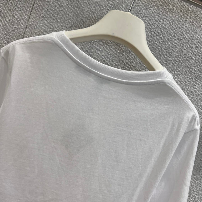 EMBROIDERED CROPTOP 25S IN COTTON 265653