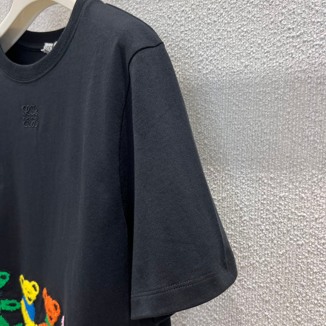 EMBROIDERED CROPTOP 25S IN COTTON 265654