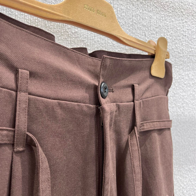 MIUMIU DRAWSTRING TROUSERS STYLE 7