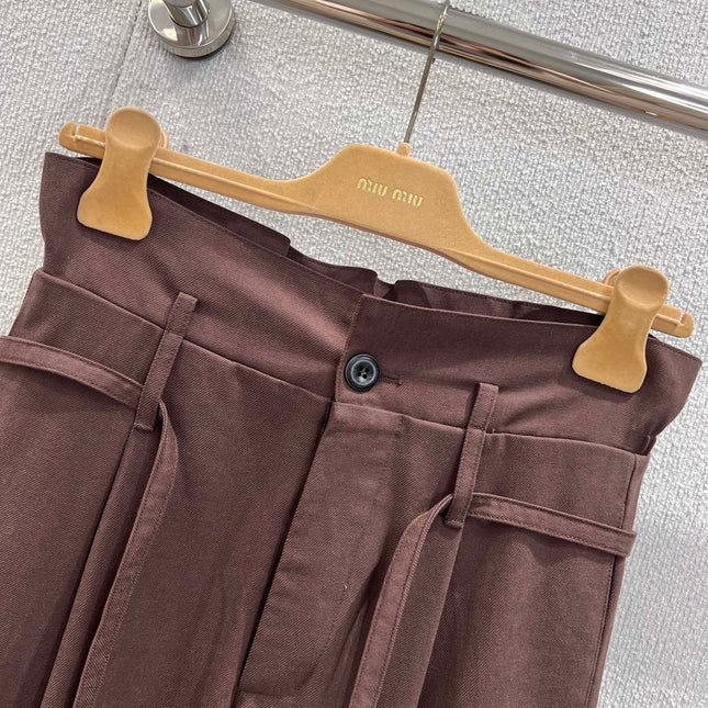 MIUMIU DRAWSTRING TROUSERS STYLE 7