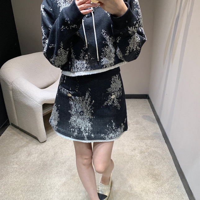 CHANEL 25S SWEATSHIRT SKIRT SET STYLE 188