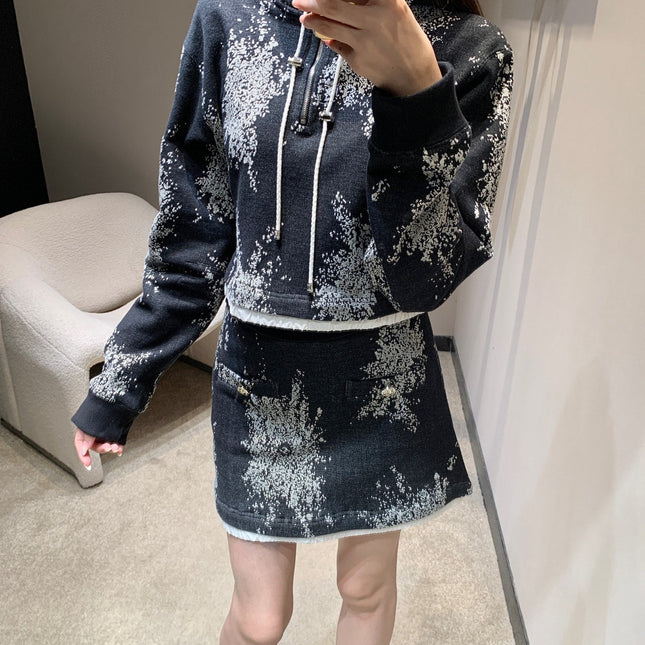 CHANEL 25S SWEATSHIRT SKIRT SET STYLE 188