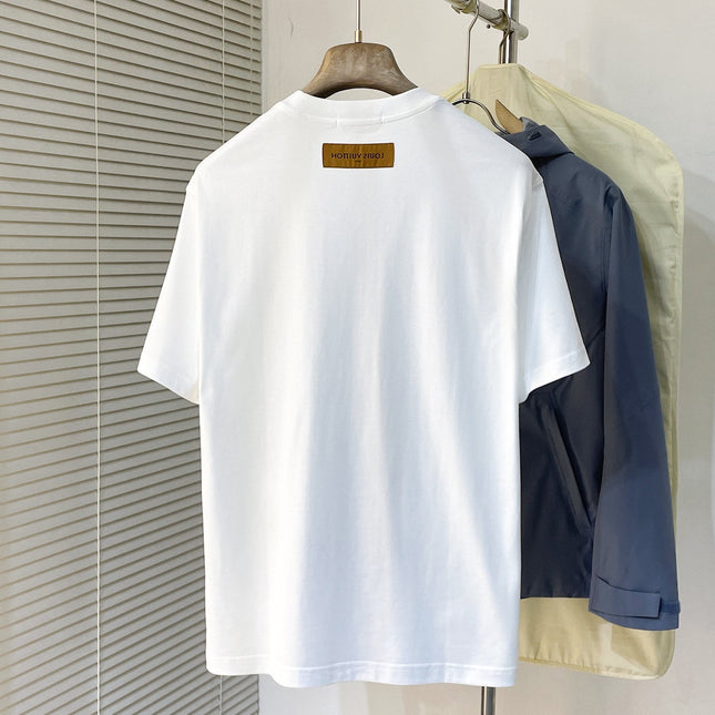 LV T-SHIRT WHITE COTTON 239604