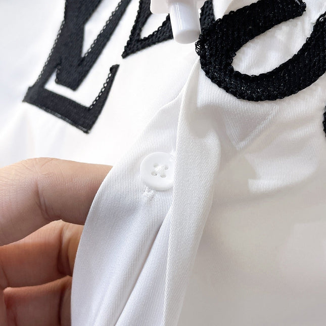 LV SHIRT WHITE COTTON 239608