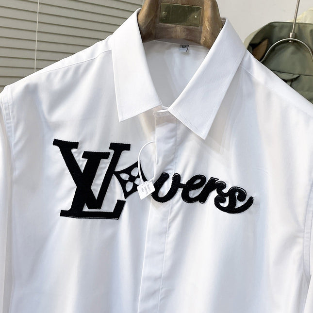 LV SHIRT WHITE COTTON 239608