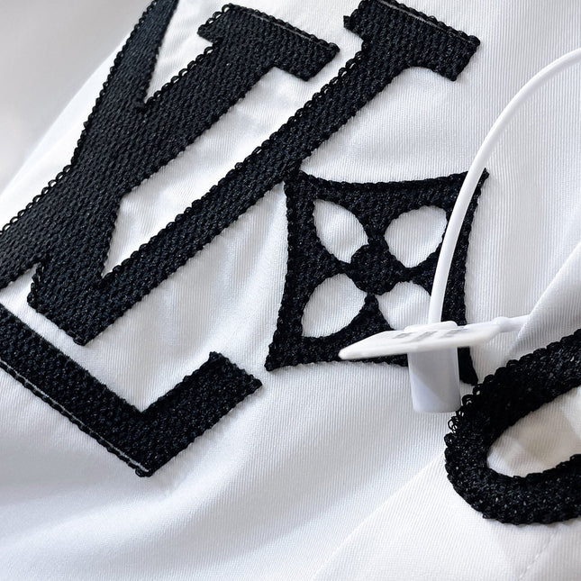 LV SHIRT WHITE COTTON 239608
