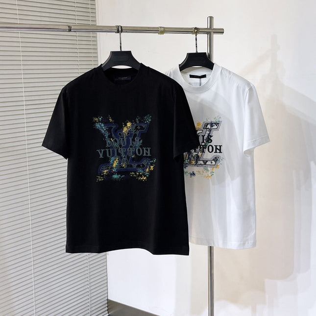 LV T-SHIRT WHITE MIX COLORFUL COTTON 239605