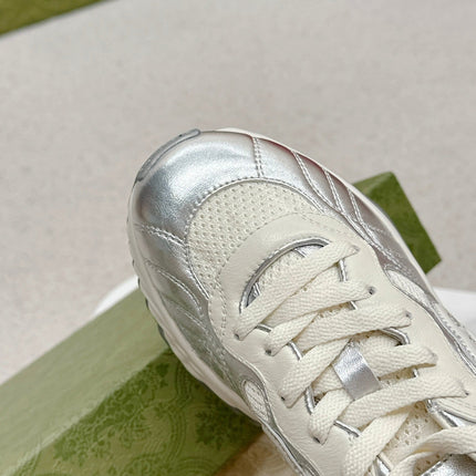 GG RIPPLE TRAINER LIGHT SILVER LAMBSKIN