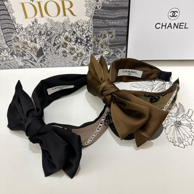 CHOCOLATE BROWN FABRIC AND SATIN HEADBAND 168576