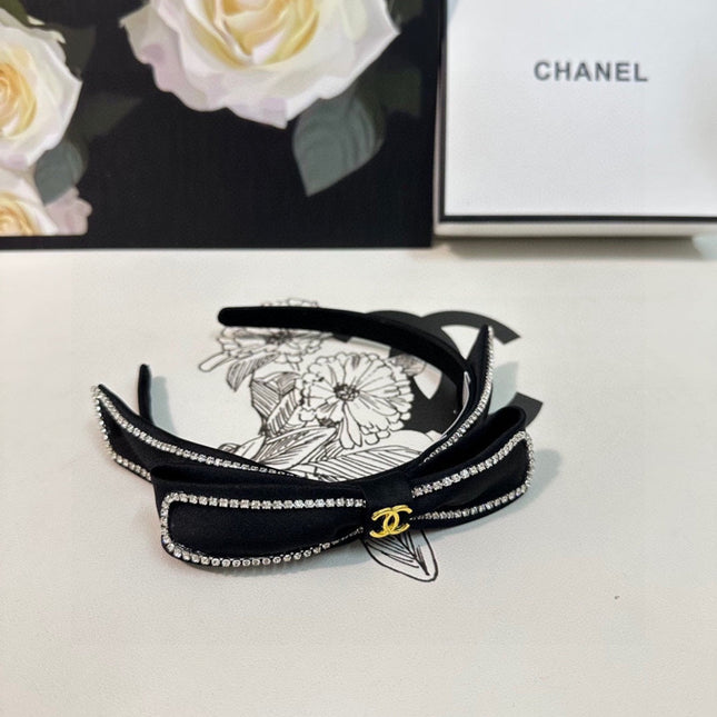 BLACK FABRIC WITH CRYSTAL HAIRBAND 412465