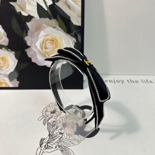 BLACK FABRIC WITH CRYSTAL HAIRBAND 412465